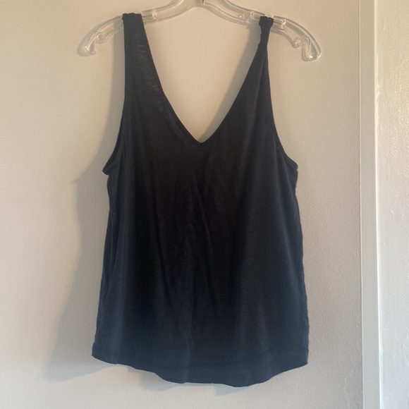 Paige rylan tank black lightweight slub jersey - Picture 2 of 2